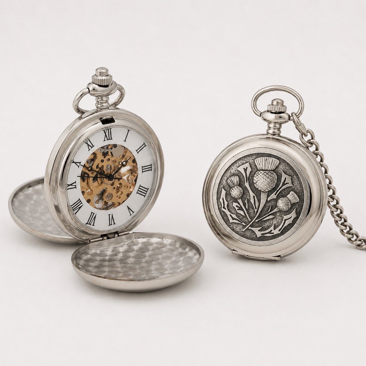 Taschenuhr Thistle mit mechanischem Uhrwerk
