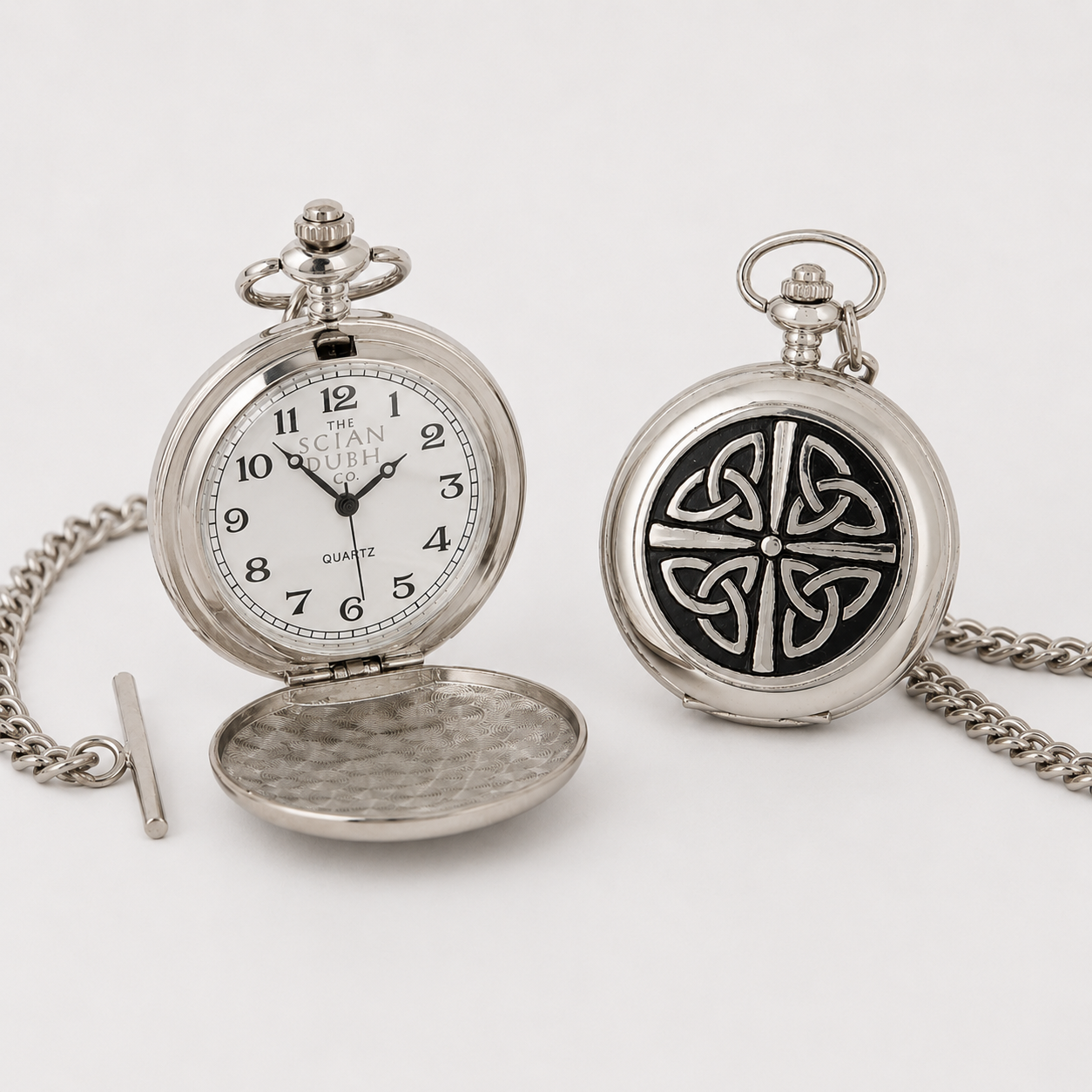 Taschenuhr Celtic Cross mit Quartz Uhrwerk