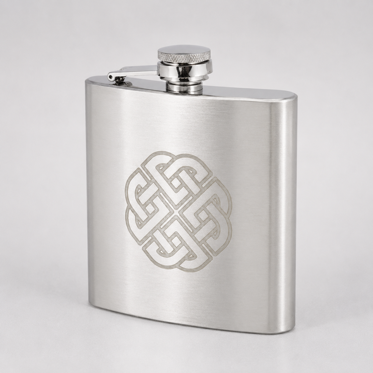Edelstahl- Flachmann 6 oz Satin Celtic