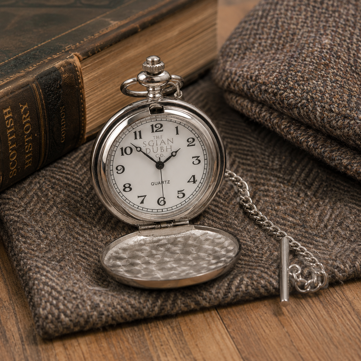 Taschenuhr Celtic Thistle mit Quartz Uhrwerk