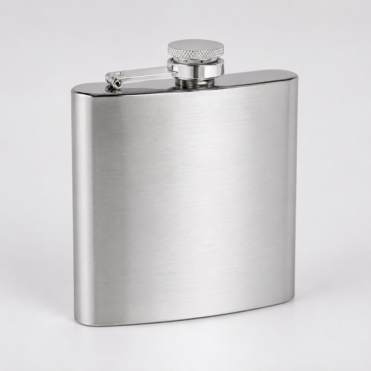 Edelstahl- Flachmann 6 oz Satin
