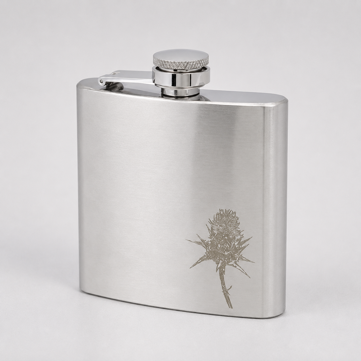 Edelstahl- Flachmann 6 oz Satin Thistle